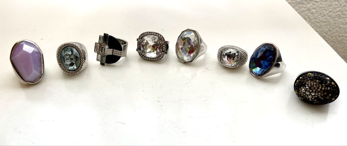 Swarovski Anelli: Konvolut SWAROVSKI Ringe, Gr.52 – Usato da Meilen venduto da delta-da-spica