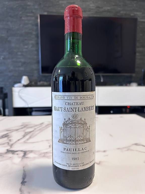 Vino: Vin Bordeaux, Chateau Haut Saint Lambert 1985 – Usato da Genève venduto da app_fqz5