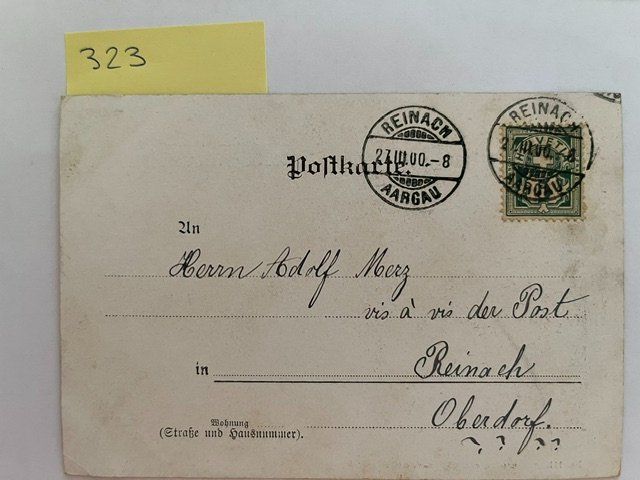 Cartoline postali: Alte Postkarte "Grusskarte" aus 1900 – Usato da Niederwil AG venduto da dahu75 1