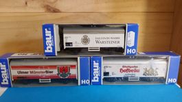 Modelleisenbahn "3 Güterwagen" H0 Baur