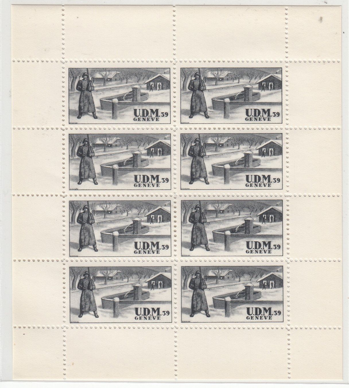 Alle Briefmarken: Udm 9A/3** union des Mobilises Kat.50.- – Gebraucht aus Herrliberg von Lfrifda