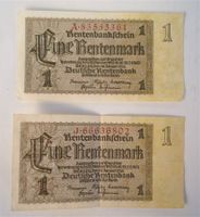 2 x 1 Rentenmarkt Banknote