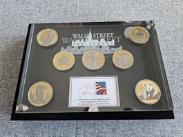 Wallstreet Investement Coin,Silver Edition, 7 MÜNZEN PP 2012