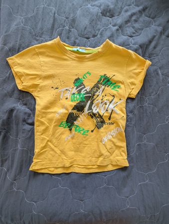 Kinder T-Shirt Biffle Grösse 110/116 gelb gutem Zustand