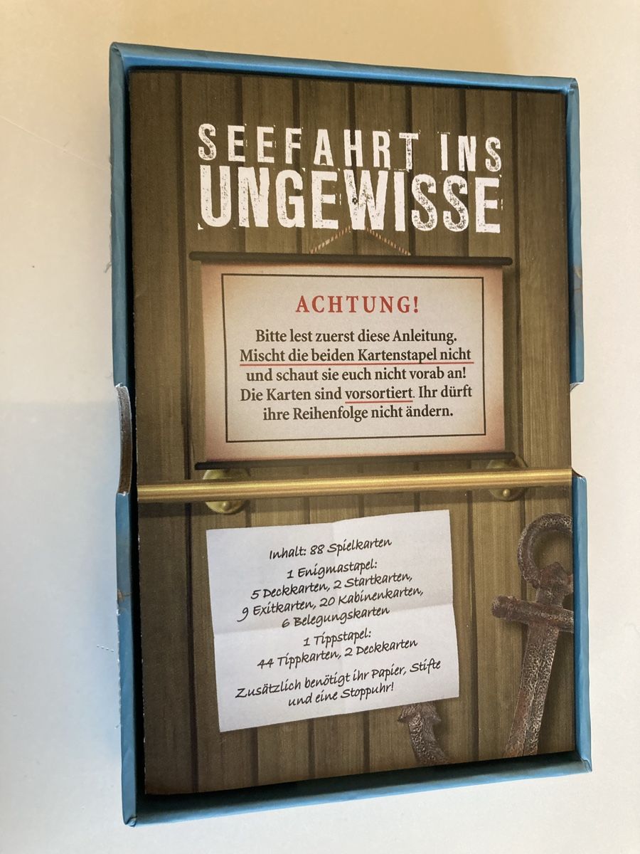 Giochi: Escape Spiel Seefahrt ins Ungewisse – Usato da Emmenbrücke venduto da JJ_89 4
