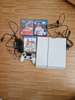 PS4 Pro weiss 1TB mit Spielen, Top-Zustand 