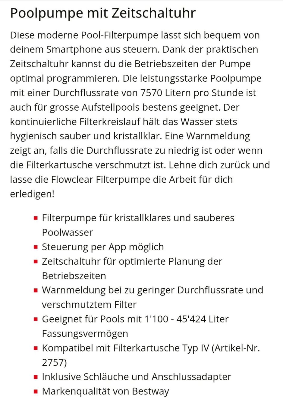 Bestway Schwimmbad: Bestway Flowclear Filterpumpe – Neu und originalverpackt aus Bitsch von Harry82 3