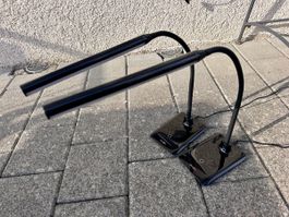 2 LED Schreibtischlampen LunarTec schwarz guter Zustand
