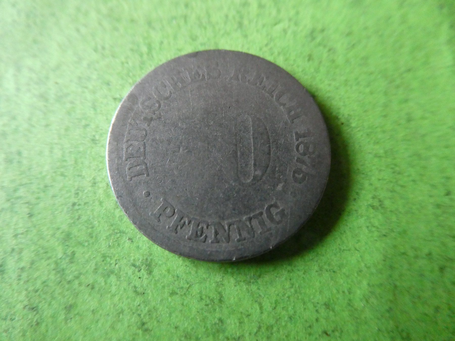 Tutti le monete: Dt. Reich 1875,  10 Pfennig – Usato da Hinterforst venduto da Rohusri