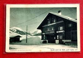 St. Peter - Molinis - Bahnhof - Rhätische Bahn - RhB - 1918