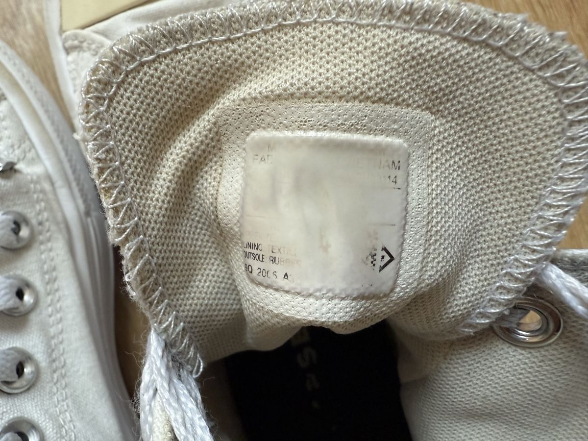 Converse Scarpe da donna: Baskets blanches plate-forme Converse All Star, p.39 – Usato da Tavannes venduto da Thriftshop 5