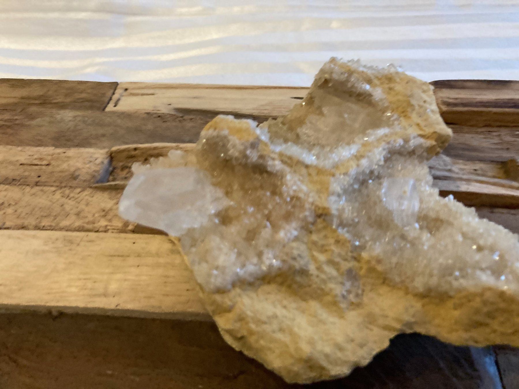 Edelsteine: Bergkristall - Gips Druse roh – Neu (gemäss Beschreibung) aus Biberist von Steine 3