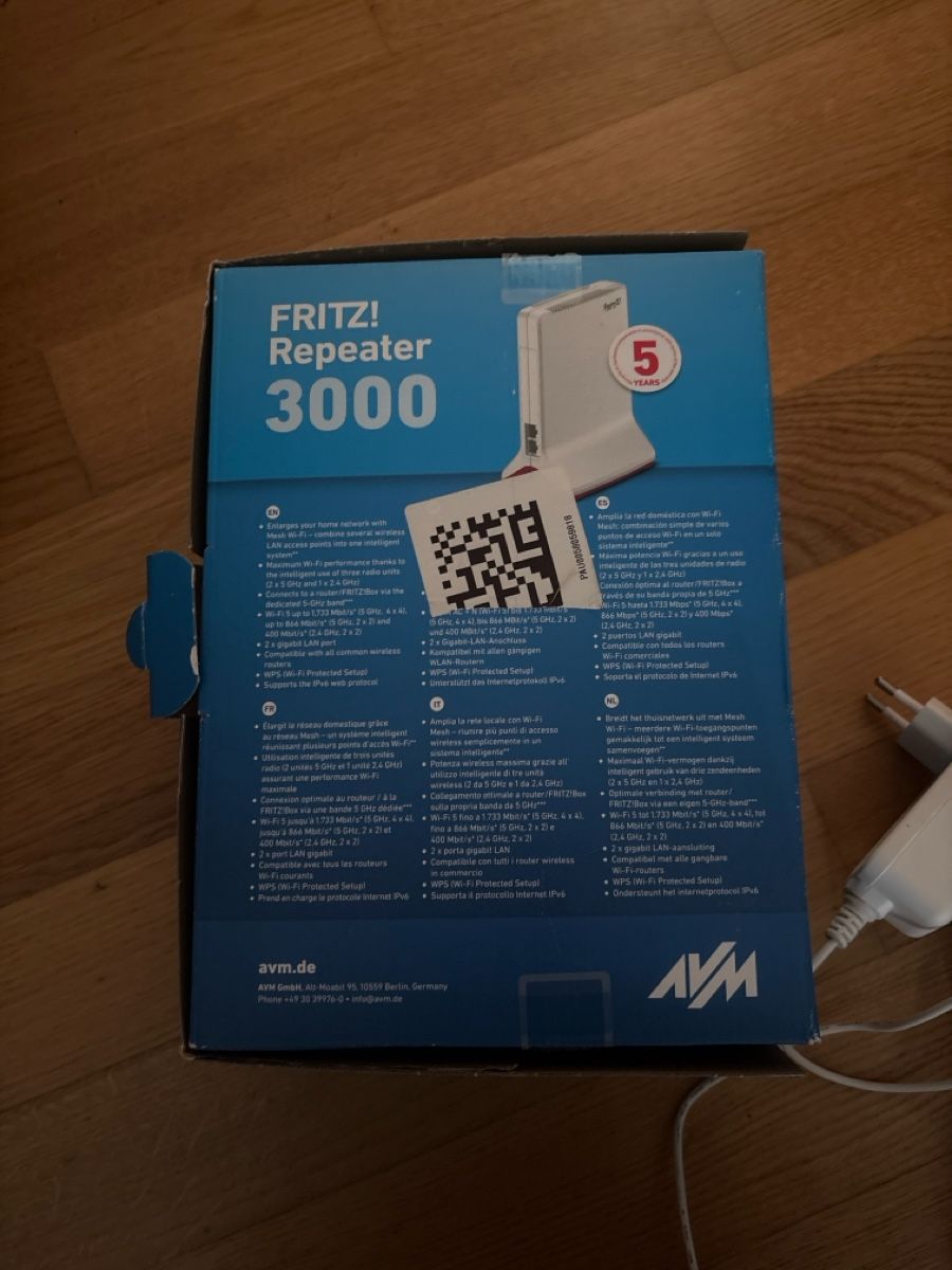 Fritz Modems & Routeurs:  Wi-Fi Netzteil – Neuf (Voir description) à Heiligkreuz (Mels) par cor_k7yy 2