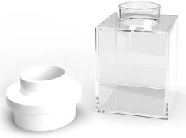 LEGO Botanicals 109865 Vase, Trans-Clear with White Top