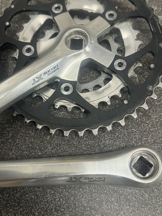 Shimano Deore XT FC M751 175mm Manivelles VTT Vintage Crank Arms