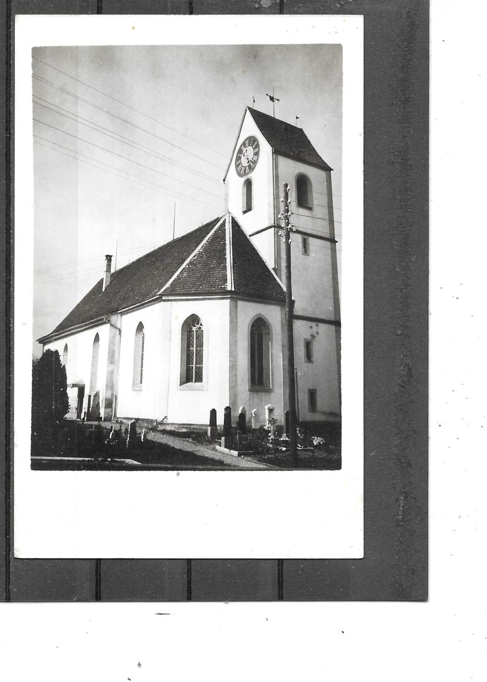 Ansichtskarten: ZH Bonstetten Kirche – Gebraucht aus Schocherswil von Wilare