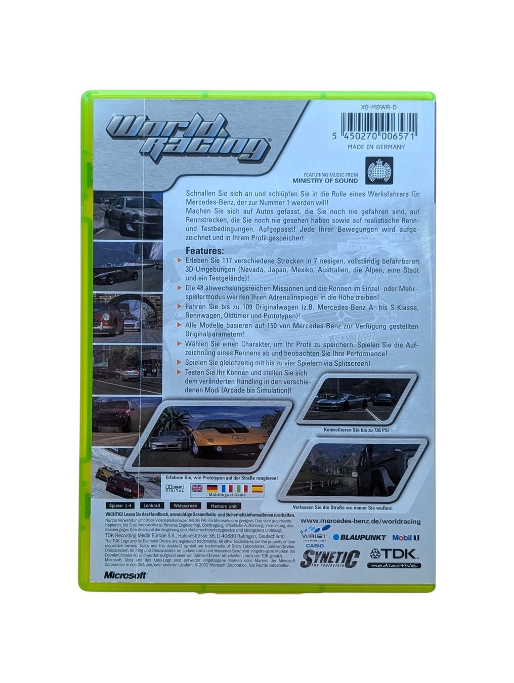 Microsoft Giochi: World Racing Xbox Classic – Usato da Domat/Ems venduto da IsseldorsShop 1