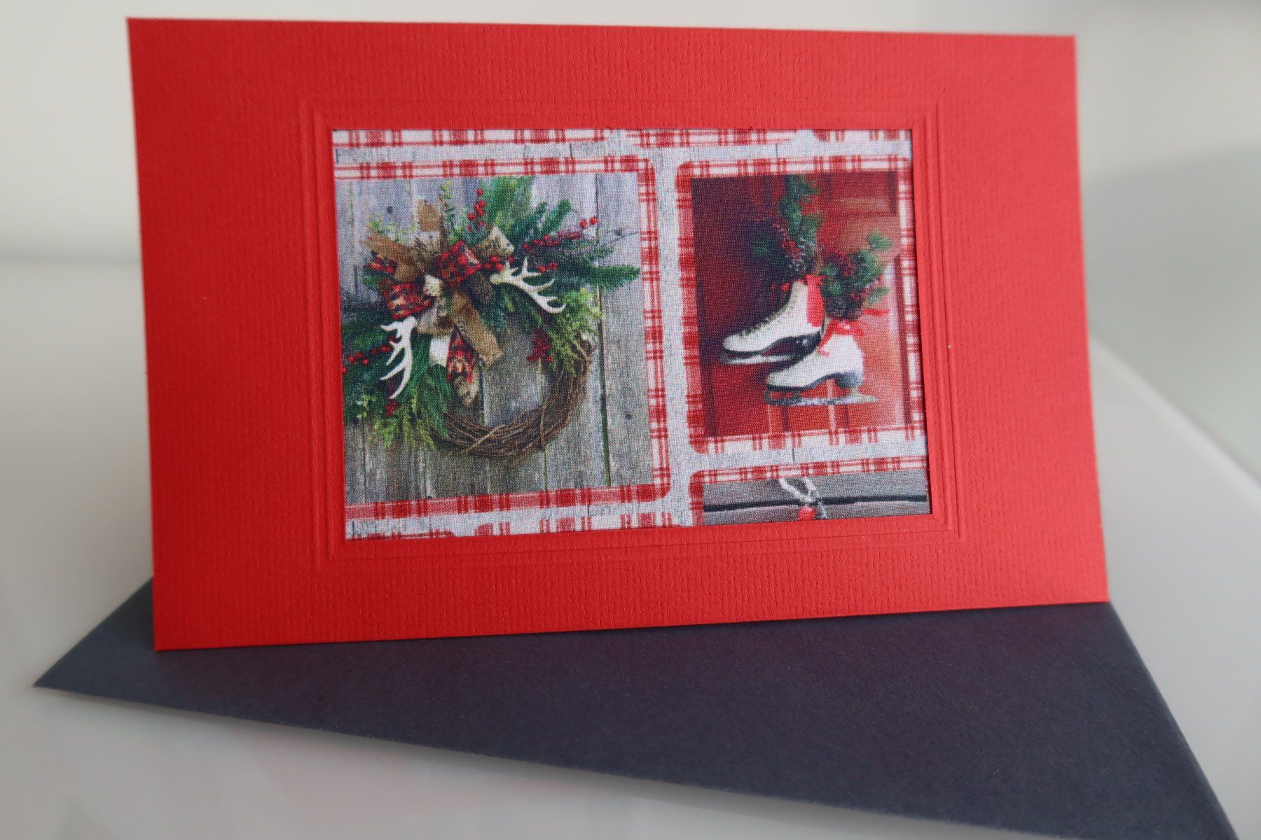 Cartoline: Set: 3 Weihnachtskarten mit Stoff (Doppelkarten/Kuverts) – Nuovo e nell'imballaggio originale da Zürich venduto da Piki7 1