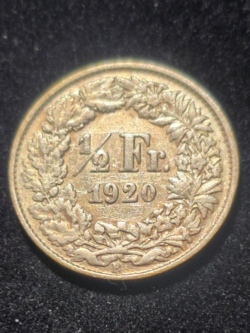 Alle Münzen: Schweizerische Halbfranken Silbermünze von 1920 – Gebraucht aus Schaffhausen von Munot56 1