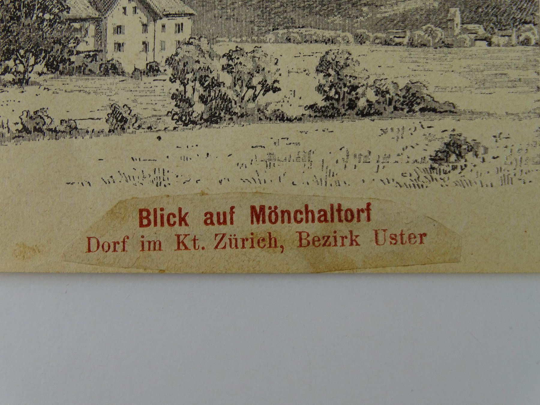 Incisioni: MÖNCHALTORF, ZINKÄTZUNG 1896 – Usato da Grüningen venduto da Kartensammler 3