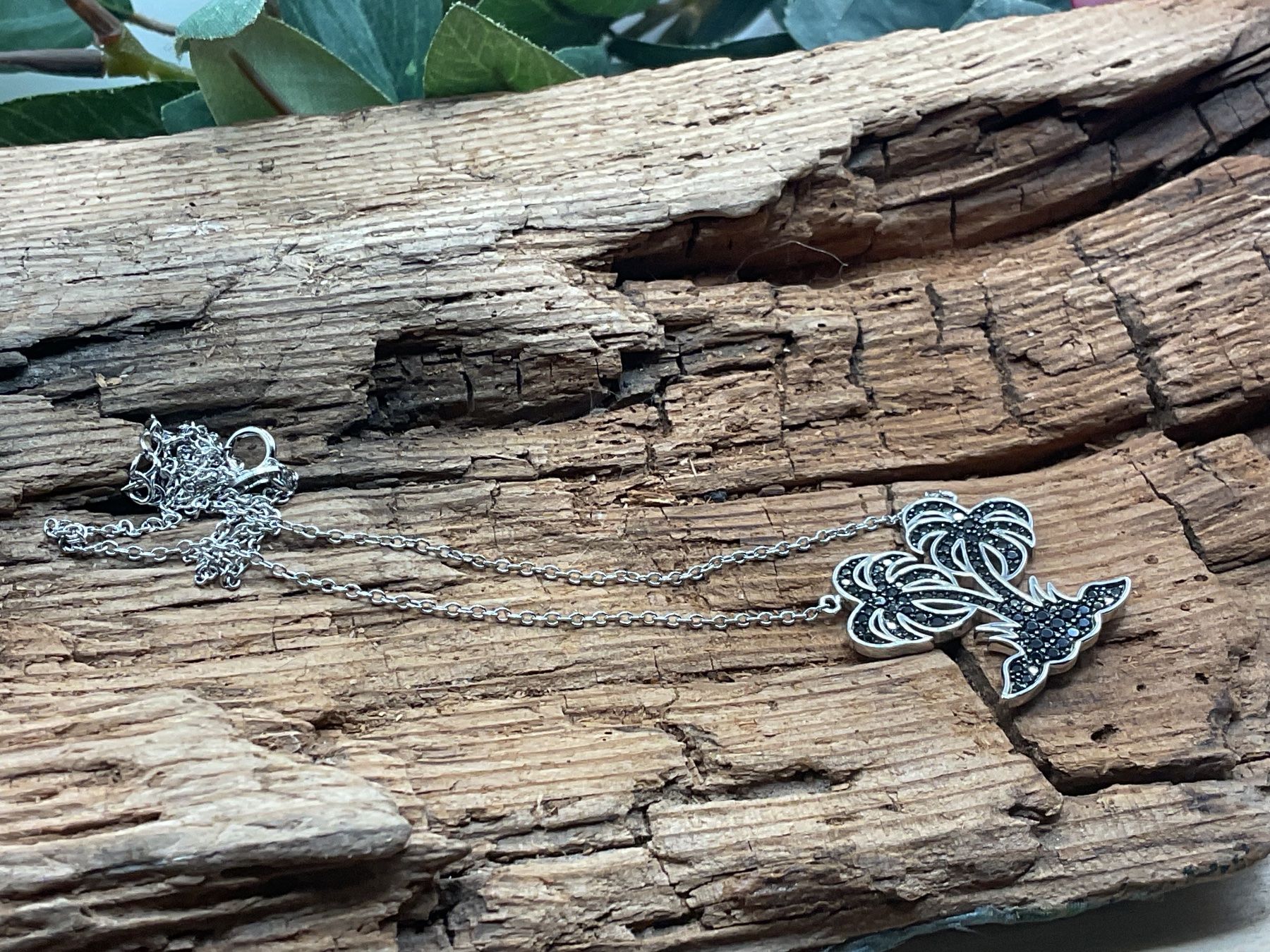 Catenine: Collier Sterlingsilber mit schwarzem Spinell – Nuovo (secondo la descrizione) da Luzern venduto da S.Kern01 2