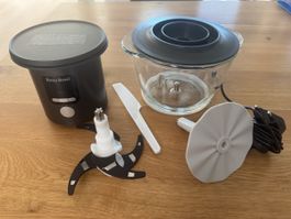 Betty Bossi Universalhacker mit Waage Glas mit Anleitung
