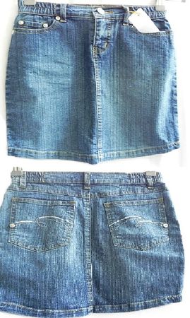 ca.Gr. 134 cooler Jeansrock 33cm lang von ONEONE