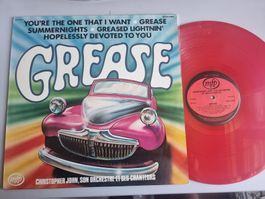 LP Grease - Rote Vinyl Schallplatte