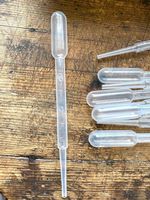 🟢 10x Pipettes plastique 3ml NEUF / 10x Pipetten 3ml NEU