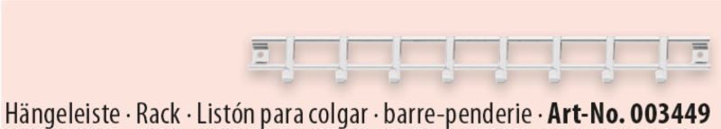 Ferramenta: Hängeleiste 40 cm, 8 Haken – Nuovo e nell'imballaggio originale da Wettingen venduto da kochshop 1