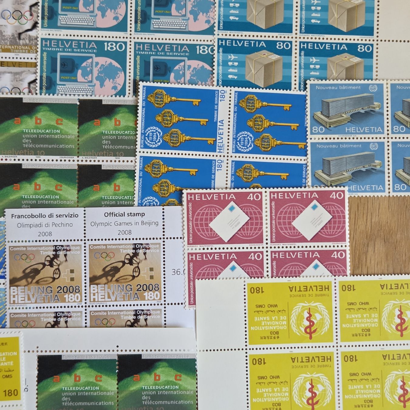 Tutti i francobolli: Briefmarken Postfrisch Wert 84 Fr. – Usato da Stans venduto da Ducati16 4
