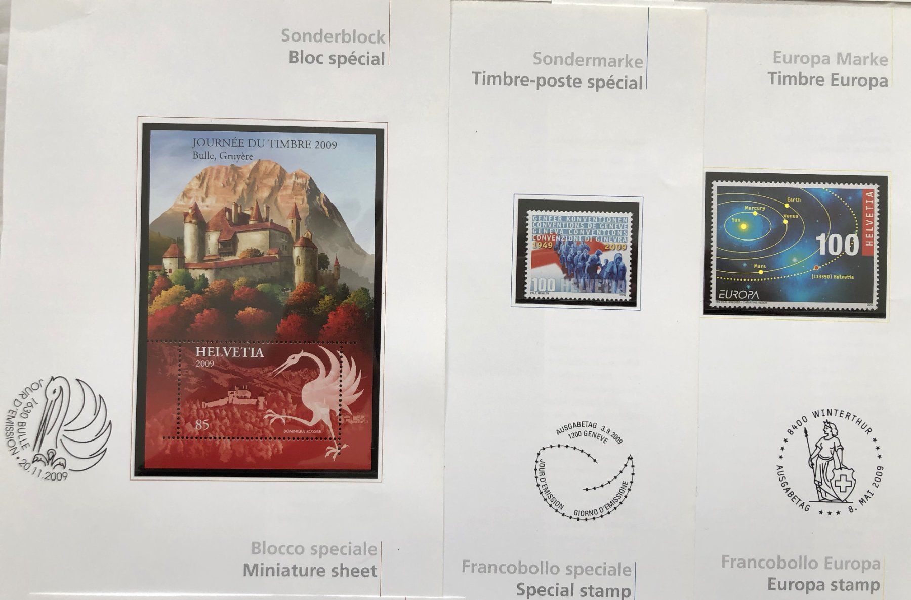 Tutti i francobolli: Schweiz - Briefmarken - Blocks** und Vignetten – Nuovo (secondo la descrizione) da Schaffhausen venduto da durruti 3