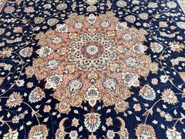 Luxuriöser, hochfeiner Tabriz aus Seide Korkwolle 305 x 207