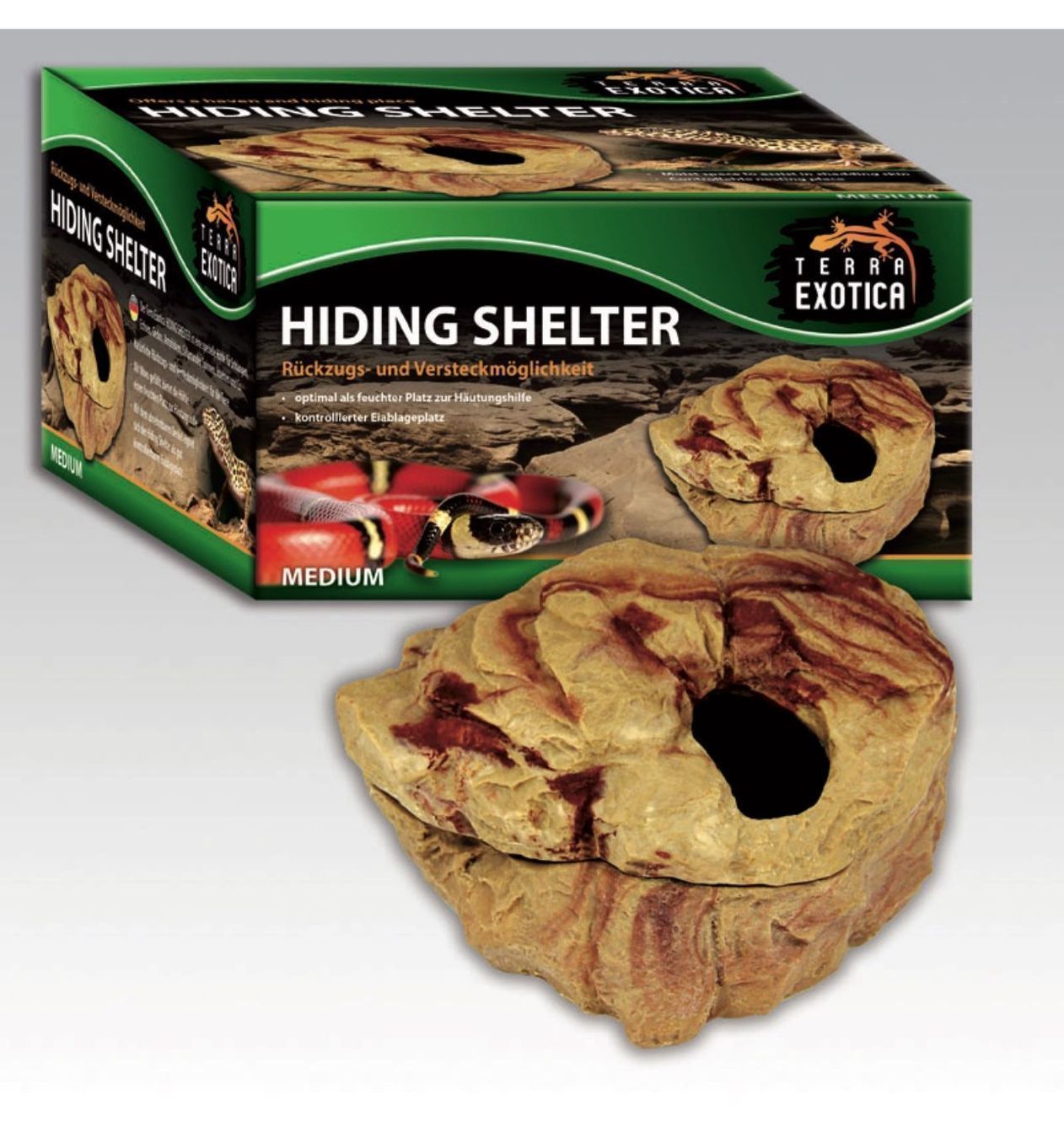 CD: Hiding Shelter medium - sandstone – Nuovo e nell'imballaggio originale da Arch venduto da terrarienbau 1