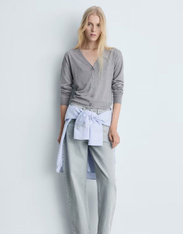 Mango Giacche: 🤩MANGO STRICK-JACKE GRAU KURZ NEU – Nuovo (secondo la descrizione) da Olten venduto da Naja-Twins-Twins