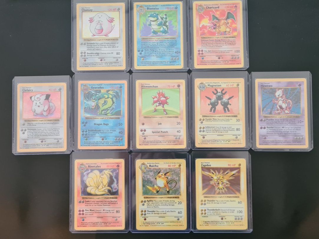 Cartoline: Pokémon Shadowless Base Set komplett in Top-Zustand – Usato da Wigoltingen venduto da dom_wbc6