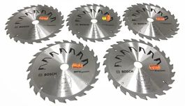 5 x Bosch Kreissägeblatt 170mmø