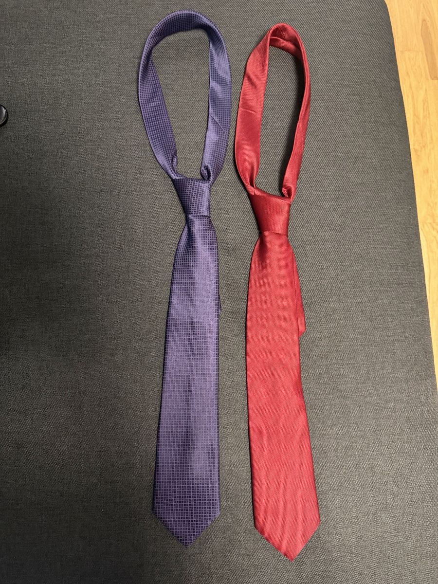 Cravates: 2x Men's Ties - Red & Purple – Neuf (Voir description) à Zug par pav_q5f7 1