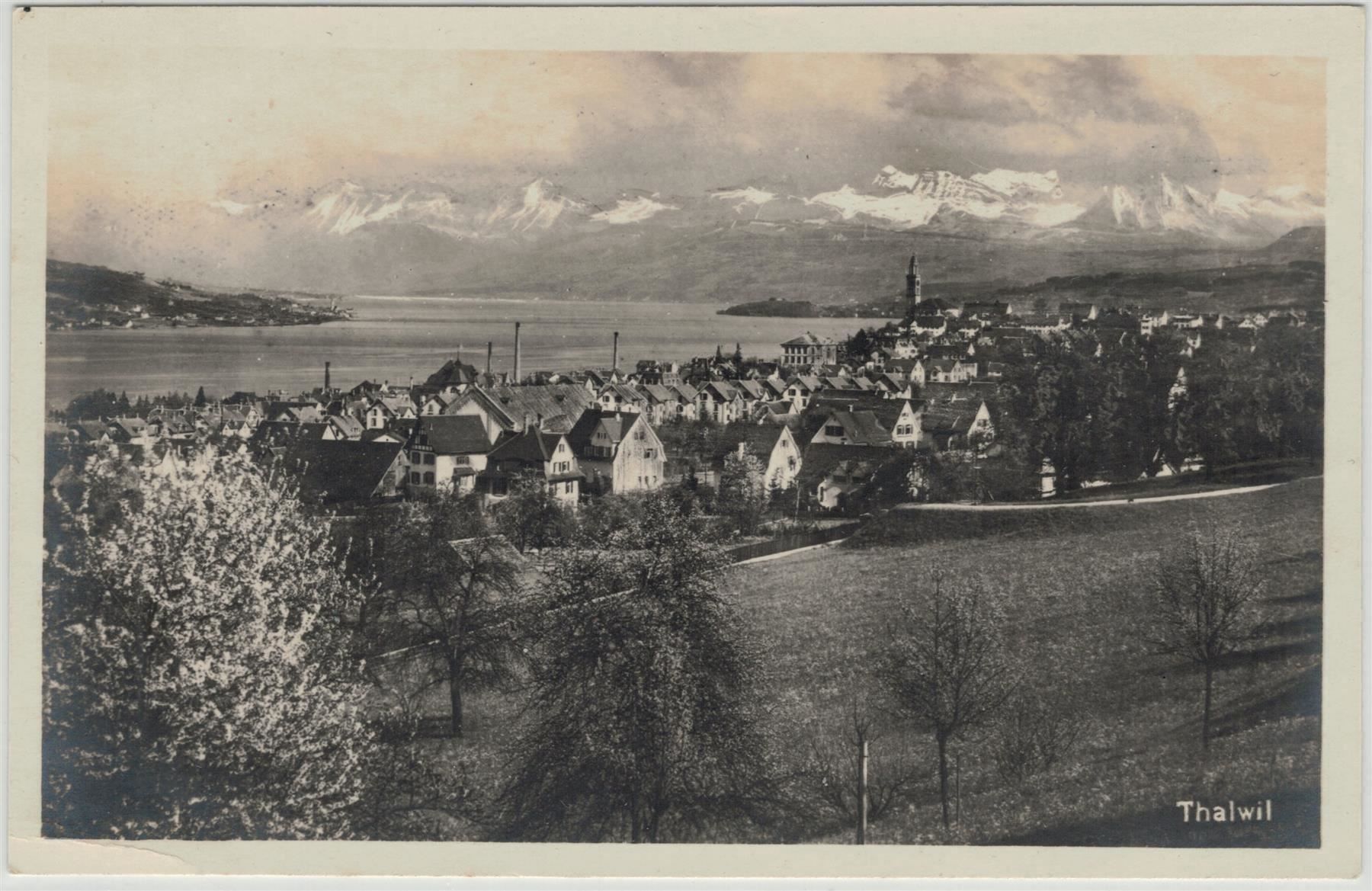Ansichtskarten: ZH 98 THALWIL 1927 Guggenheim – Gebraucht aus Fribourg von philafri