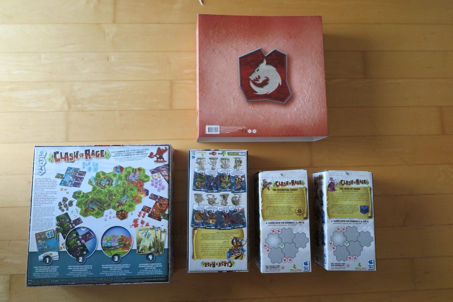 Giochi: Clash of Rage - Basis + 3 Erweiterungen – Usato da Biberstein venduto da Lou13lou 1