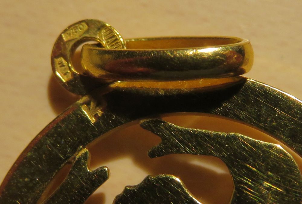 Ciondoli: Anhänger Sternzeichen Krebs, Gold 750 – Usato da Oberriet SG venduto da Manick 7