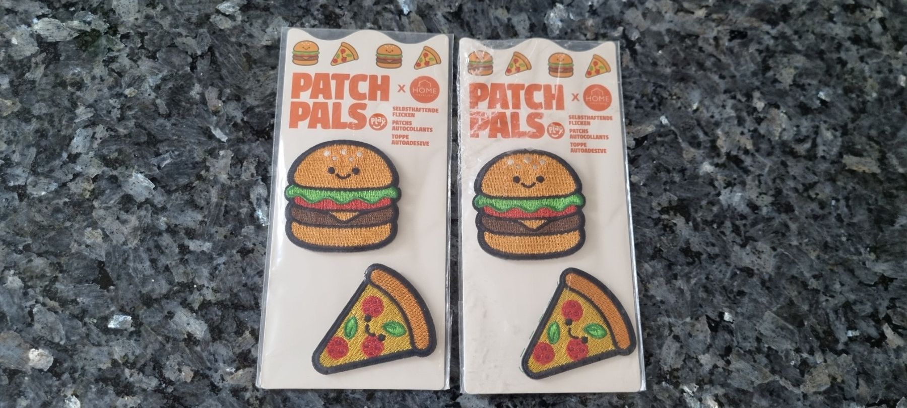 Toppe: Patch Pals Flicken Burger Pizza 2er-Set neu – Nuovo (secondo la descrizione) da egliswil venduto da Maggy6
