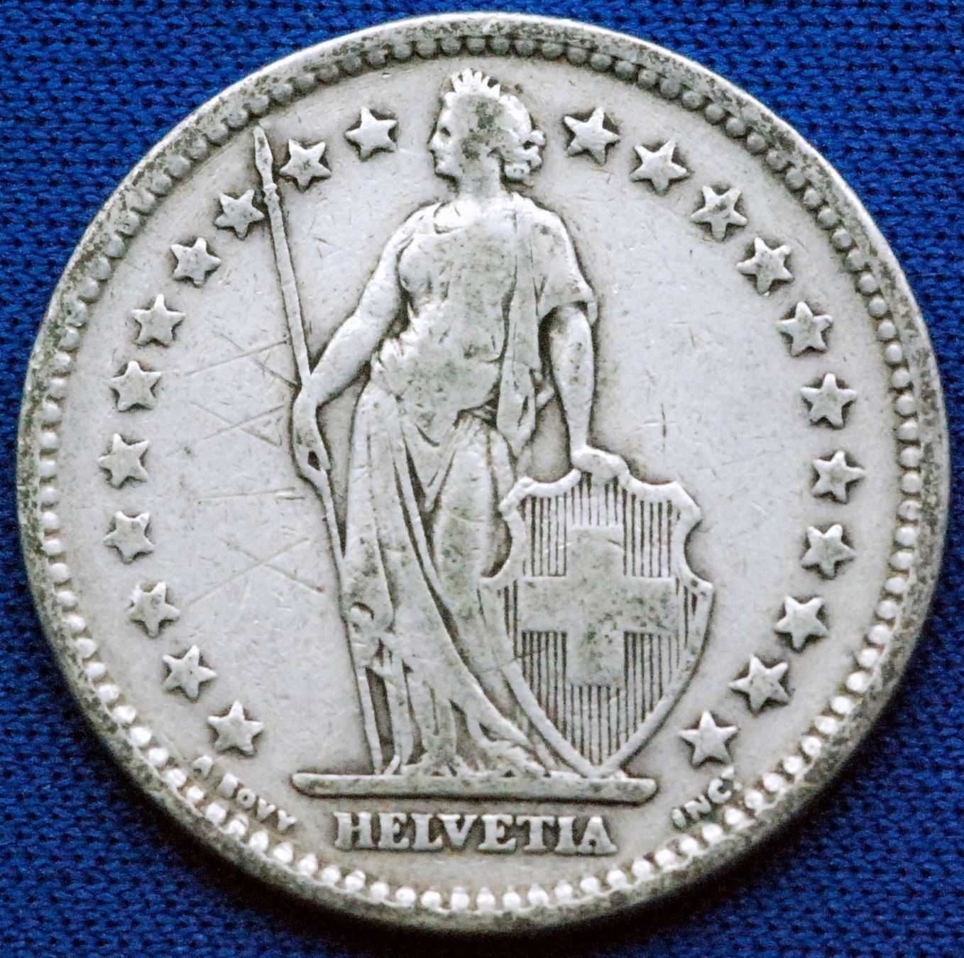 Tutti le monete: Silberner 2.- Jg. 1910 Rar – Usato da Mühlethal venduto da sowato 1