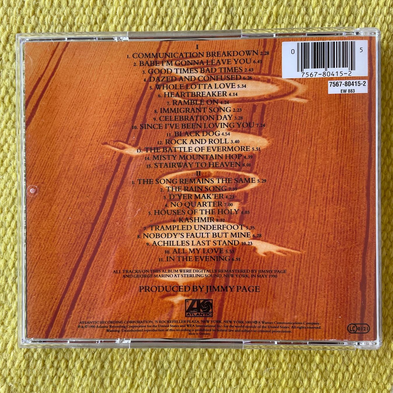 CDs: LED ZEPPELIN-2CD LED ZEPPELIN RMASTERS – Gebraucht aus Rorschacherberg von CD-Roli 1