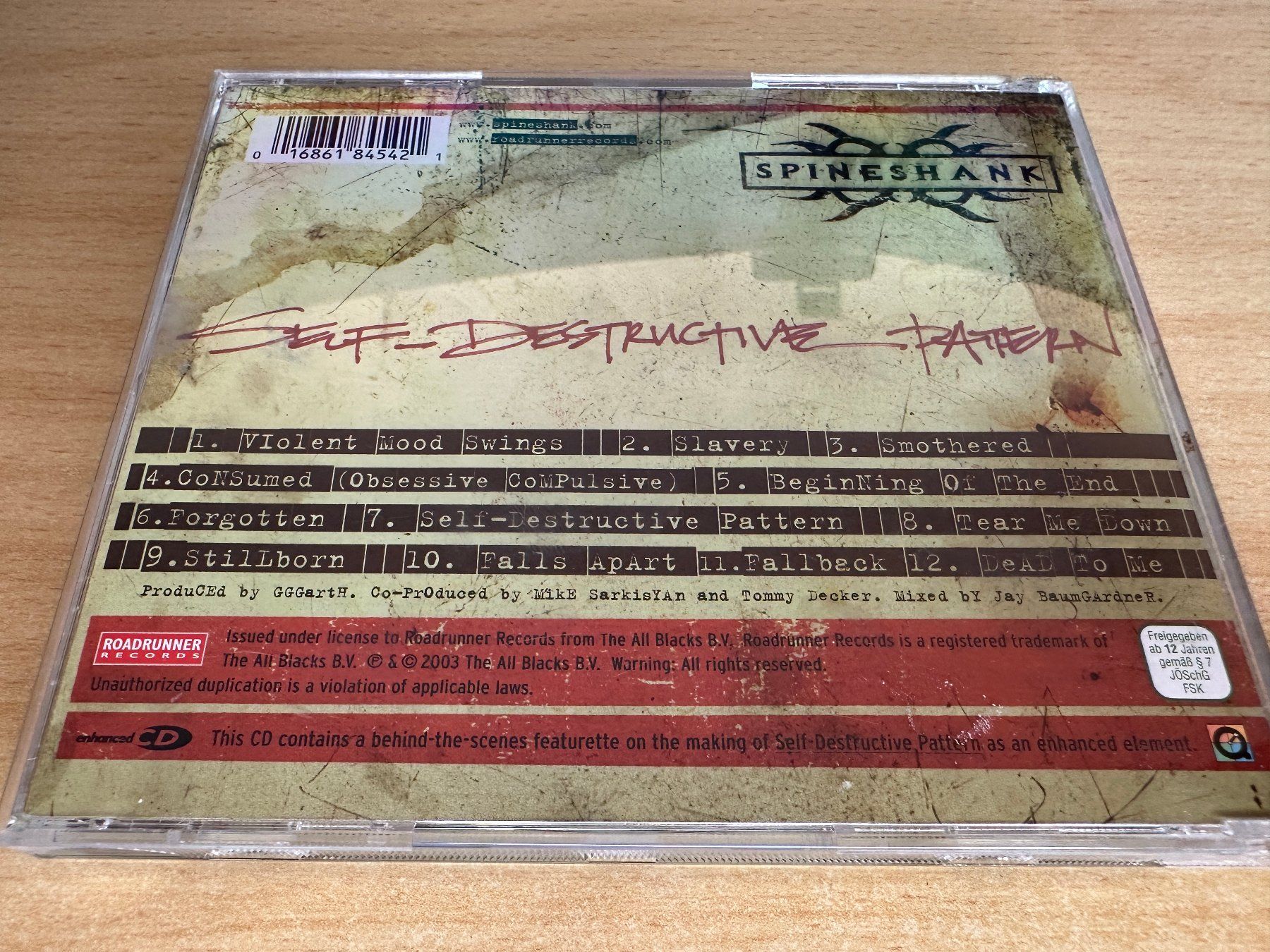 CD: Spineshank – Self-Destructive Pattern – Usato da Rikon im Tösstal venduto da Alpenmutz 1