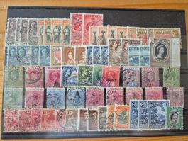 Briefmarken weltweit auf Steckkarte C6 Zustand gemäss Bild