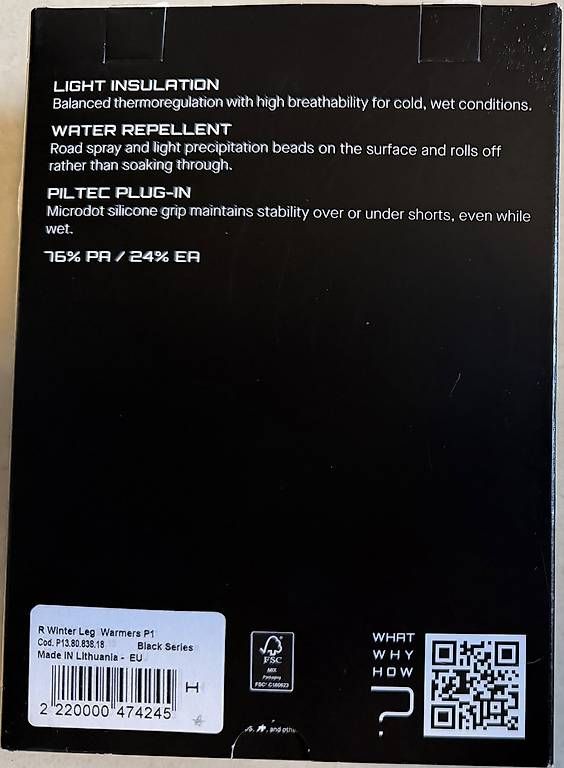 Assos Leggings: ASSOS R WINTER LEG WARMERS P1 – Neu und originalverpackt aus Breganzona von bricuco 2