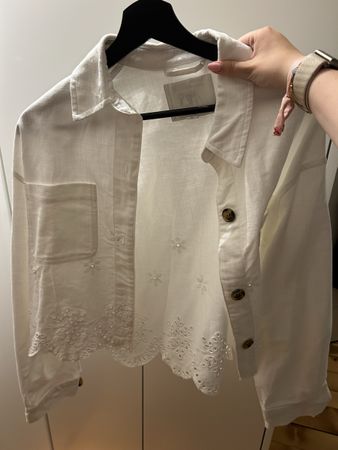Weisse Jeansjacke von Zara