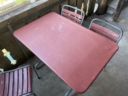 Bigla Vintage Gartentisch und Gartenstühle 