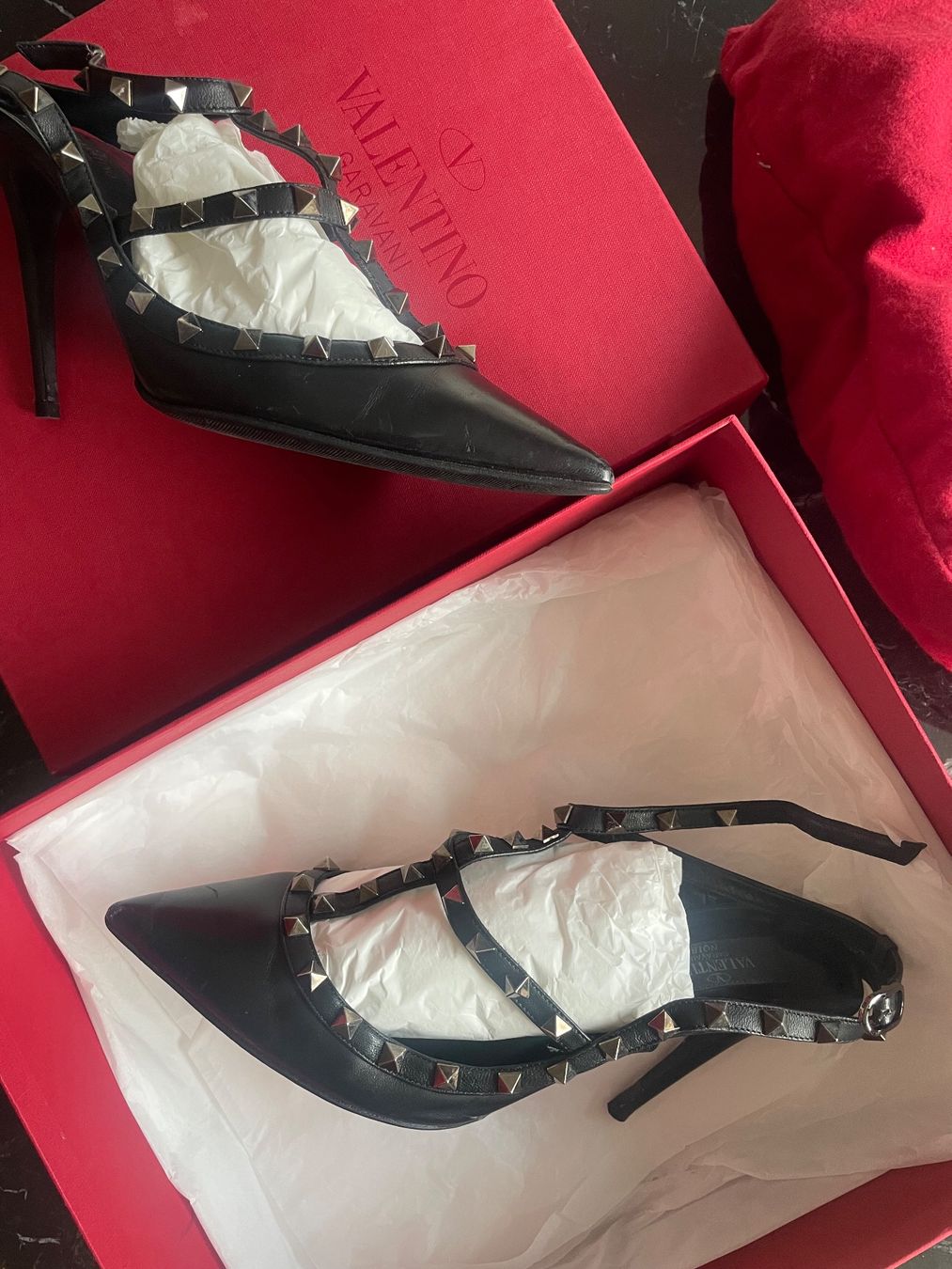 Valentino Scarpe da donna: VALENTINO Rockstud Ankle Strap Pump (10 cm) - Grösse 40 – Usato da Zürich venduto da fabienne1234 4